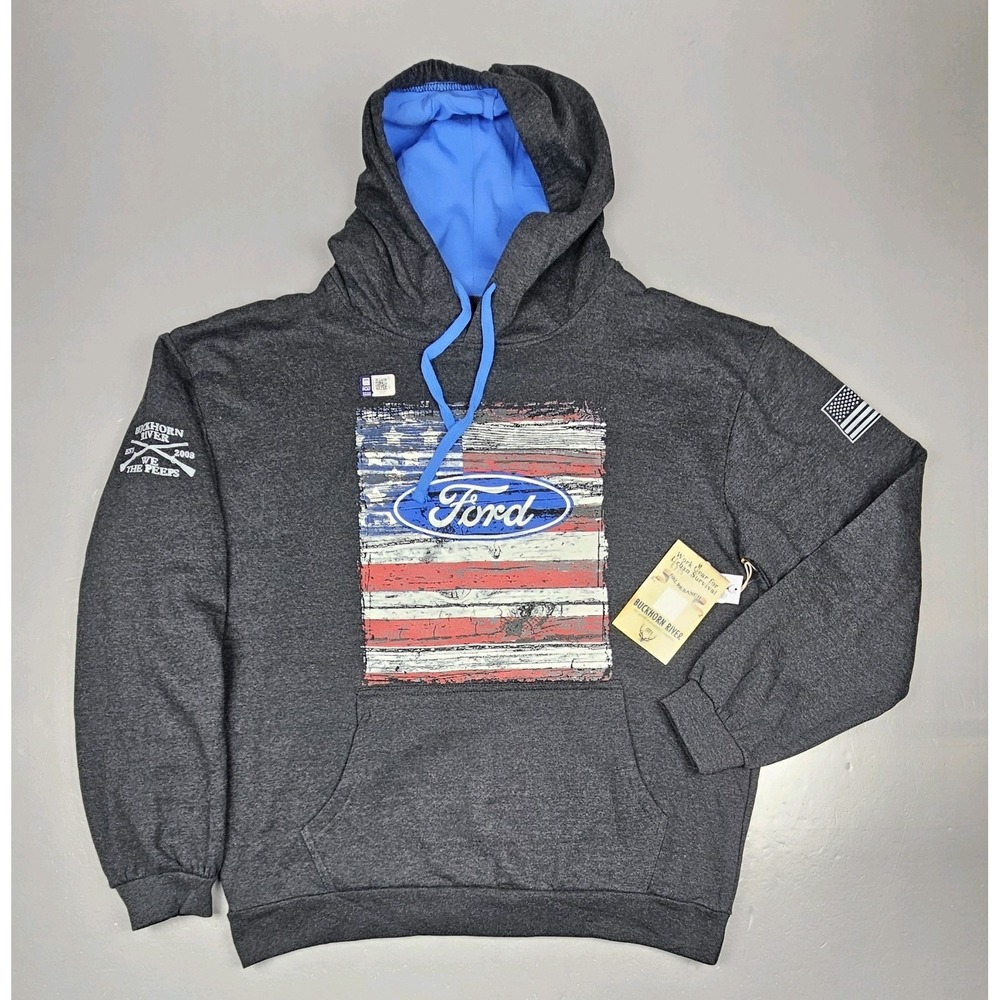 Ford Motor Company Hoodie Mens‎ XL. Buckhorn River We The Peeps Sweatshirt.